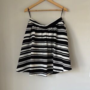 Striped Black and White Women's Skirt